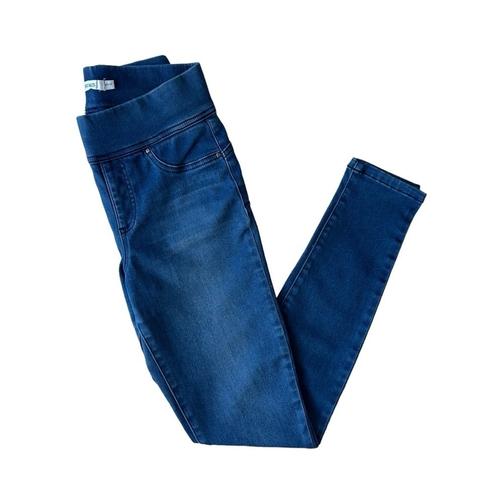 RICKI'S BLUE DENIM STYLE STRETCHY SKINNY LEGGINGS WOMENS SIZE XS - Picture 13 of 16